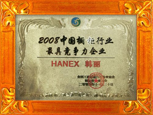 2008中国橱柜行业最具竞争力企业