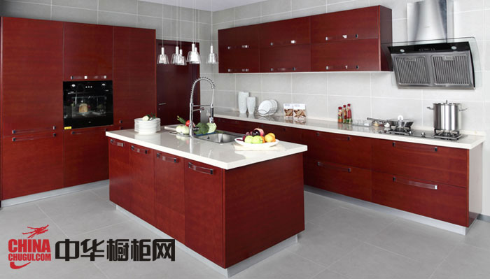 红色烤漆橱柜图片 简约风格橱柜设计图片 厨房装修效果图大全2012图片