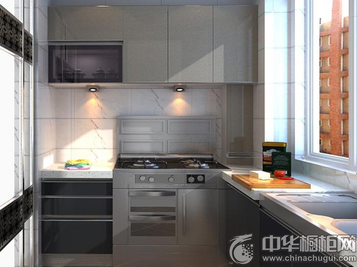 灰色系橱柜效果图 灰色系厨房图片