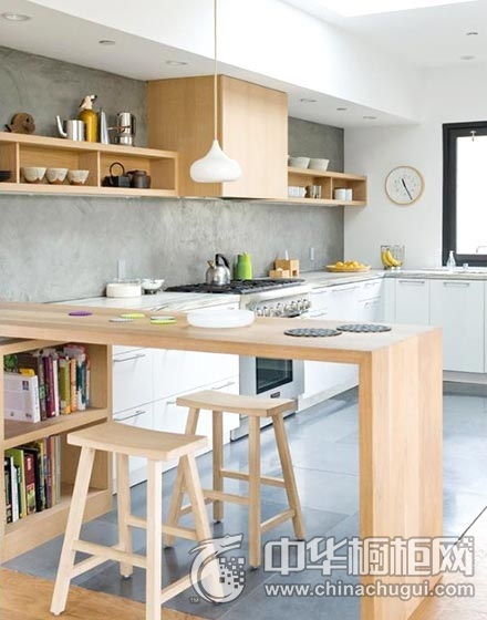 简约风格厨房橱柜白色装修实景图 L型整体橱柜图片