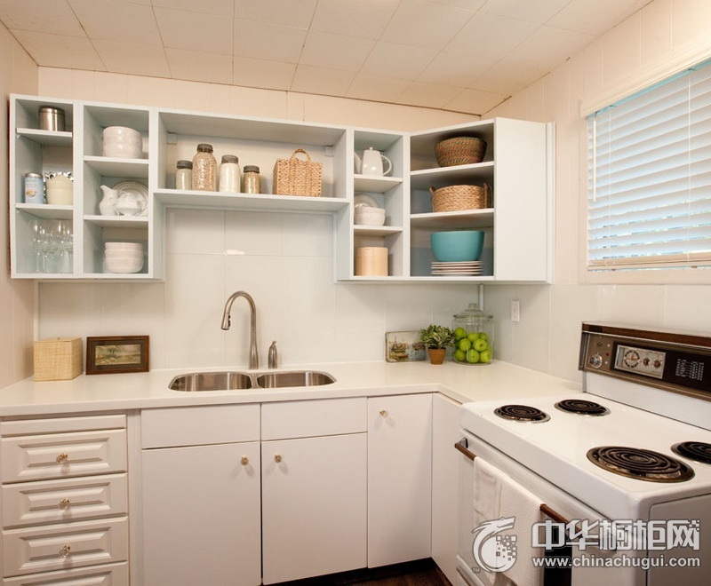 小户型厨房简约风格橱柜装修设计图 整体橱柜装修图片