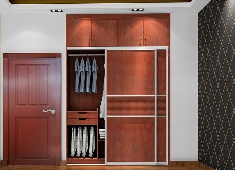现代小户型卧室入墙式装修效果图 小户型衣柜设计图